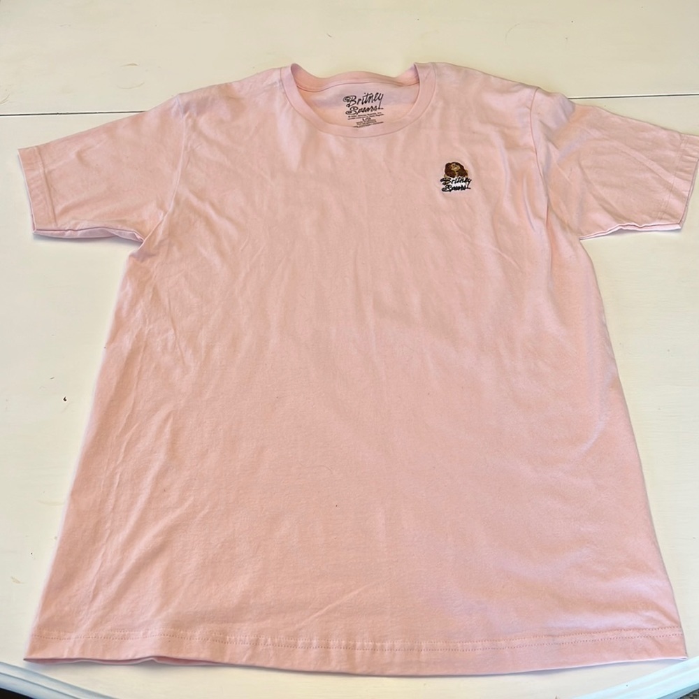 Britney Spears embroidered Britney Brands Boys youth T-shirt Size Large NWOT